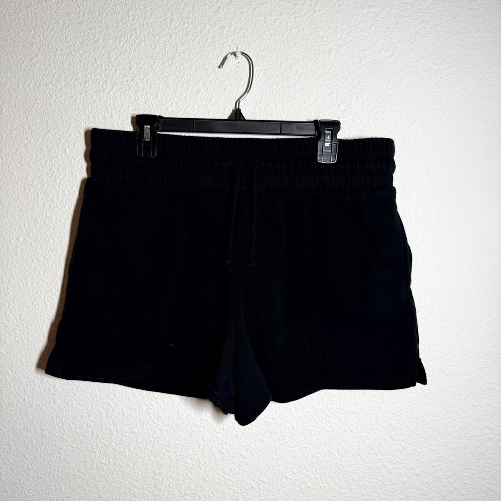 Wild Fable Dolphin Shorts Womens XL Black Fleece Lined High Waist Drawstring